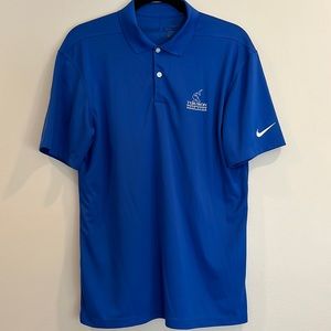Nike, small, blue golf polo.
